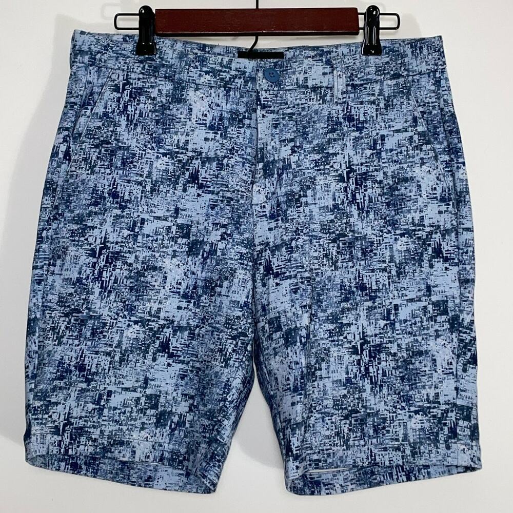 BUGATCHI Theo Abstract Print OoohCotton® Shorts - Men's Size 32 - New With‎ Tag